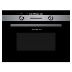 NordMende NM525IX Built In 45cm Combi Microwave Oven (Black Glass and Stainless Steel)